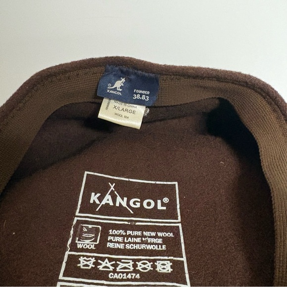 Brown wool Kangol hat - Picture 5 of 8